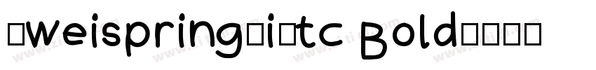 SweispringCiKtc Bold字体转换